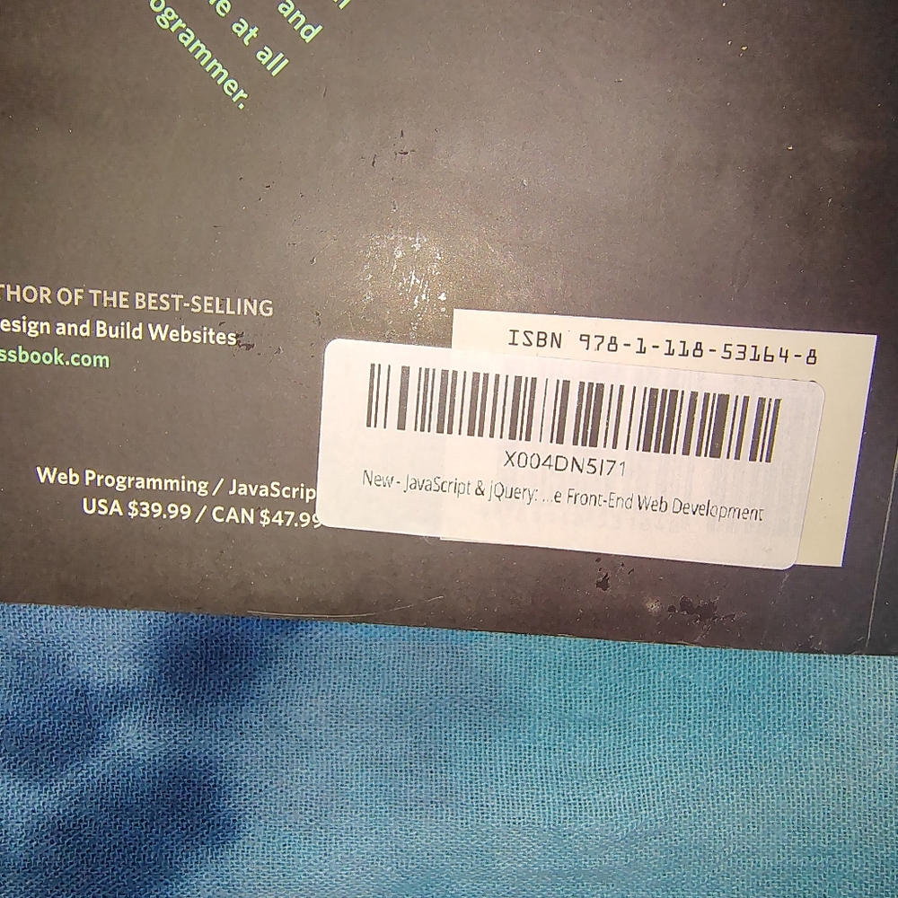 NWOT JavaScript & jQuery Book by Jon Duckett - Picture 6 of 8